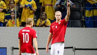 Erling Haaland comandó la victoria de Noruega sobre Suecia por la Nations League