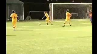 Hijo de Arturo Vidal anotó un golazo con la camiseta de FC Barcelona