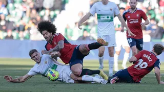 Elche de Enzo Roco igualó con Osasuna y sigue sin conocer el triunfo en la liga española
