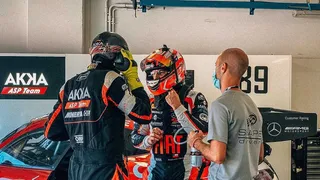 Benjamín Hites tuvo que abandonar este sábado en Misano tras ser chocado