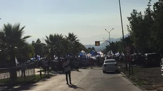 Hinchas de la UC llegaron a San Carlos para apoyar en la “final” ante La Calera