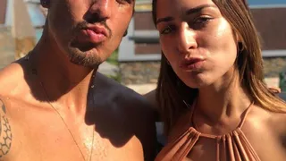 Las paradisíacas vacaciones de Enzo Roco junto a su novia
