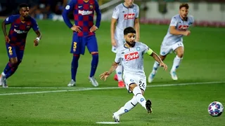 Lorenzo Insigne descontó para Napoli ante FC Barcelona desde los 12 pasos