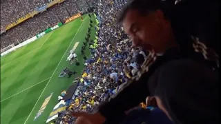 “No lo griten”: El desesperado pedido de hincha de Boca tras el segundo gol de River a Racing