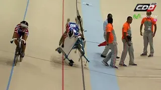 Chilena Irene Aravena sufrió grave accidente en ciclismo pista