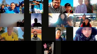 Jugadores de O’Higgins sorprendieron a niños y niñas en sus teleclases de educación física