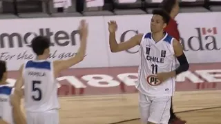 Chile debutó con gran remontada ante Ecuador en el Premundial de baloncesto sub 18