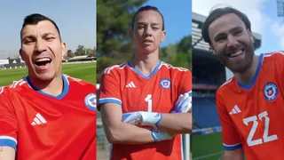 Endler, Brereton y Medel protagonizaron la presentación de la nueva camiseta de La Roja