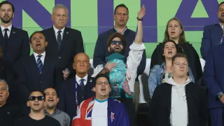 Presidente Boric pasó por todas las emociones en la épica victoria de Chile sobre Nueva Zelanda