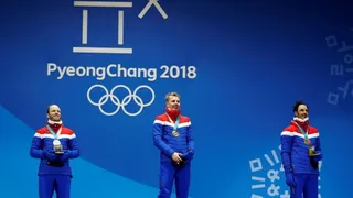 Simen Hegstad Krüger lideró triplete noruego en el skiatlón de PyeongChang 2018