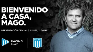 Racing anunció a Rubén Capria como nuevo manager del equipo
