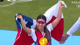 Los primeros campeones olímpicos de Chile celebraron a Francisca Crovetto