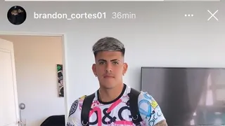 Brandon Cortés inició su viaje para sumarse a U. de Chile