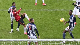 El extraordinario golazo de Bruno Fernandes con una volea “a lo Zidane”