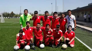 Selección de fútbol PC visitó el Centro Deportivo Azul en actividad con Universidad de Chile
