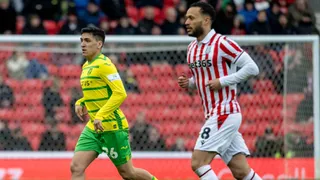 Marcelino Núñez jugó como titular en la victoria de Norwich frente a Stoke City
