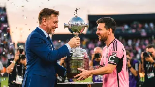 Presidente de Conmebol le abrió la puerta a Messi para jugar la Copa Libertadores