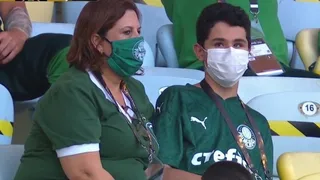 El mejor hincha del mundo vivió el título de Palmeiras en el Maracaná