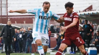 Racing Club derrotó a Lanús y mantuvo el liderato en Argentina con sus tres chilenos en cancha