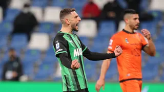 Domenico Berardi figuró con un doblete en goleada de Sassuolo sobre Spezia en la Serie A