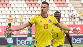 Rafael Santos Borré le dio el triunfo a Colombia ante Arabia Saudita