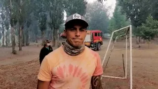 Nery Veloso por incendios en Quillón: Es trágico ver cómo la gente pierde sus casas, pero tengo fe