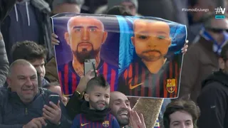 Pequeño doble de Arturo Vidal causó furor durante partido de Barcelona ante Leganés