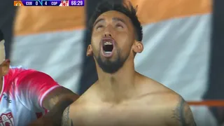 ¡Goleada! Eduardo Pucheta anotó el cuarto tanto de Copiapó sobre Cobreloa