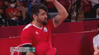 Luis Flores se estrenó con un triunfazo en el tenis de mesa en los Juegos Paralímpicos