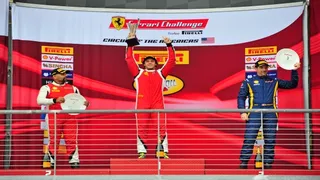 Benjamín Hites tuvo un brillante triunfo en la segunda fecha del Ferrari Challenge en Austin