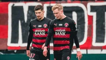 Darío Osorio y el Midtjylland cayeron y perdieron el primer lugar en Dinamarca