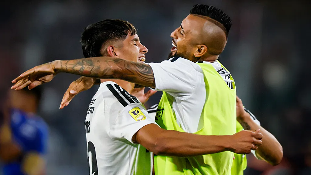 Yastin Cuevas y su primer gol en el Estadio Monumental / Photosport