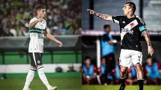 Medel celebró ante Kuscevic en goleada clave de Vasco a Coritiba