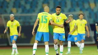 Eder Militao anotó un golazo de cabeza para dar ventaja a Brasil sobre Ecuador