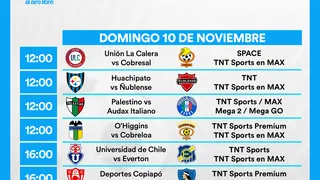 Partidos de hoy, domingo 10 de noviembre: Horarios y cómo ver fútbol en vivo