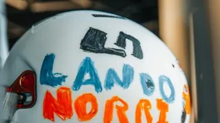 Lando Norris usará un casco diseñado por una niña de seis años