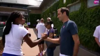 Roger Federer felicitó a Coco Gauff y la quinceañera tenista no lo podía creer