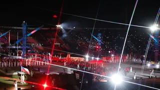 El Estadio Nacional albergó una colorida ceremonia de inauguración de Santiago 2023