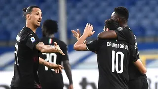 Zlatan dirigió goleada sobre Sampdoria que dejó a AC Milan muy cerca de la Europa League