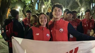 El desfile de Chile en la ceremonia inaugural de los Juegos Suramericanos de la Juventud