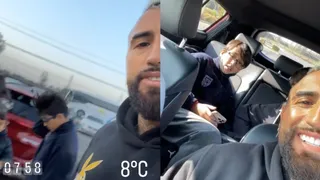 “Dejando a mis amores en el colegio”: Vidal está en Chile y disfruta compartiendo junto a sus hijos