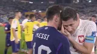 Robert Lewandowski se refirió a su charla con Lionel Messi en Qatar