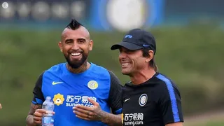 Vidal volvió a estar a las órdenes de Conte y se reencontró con Alexis en la práctica de Inter