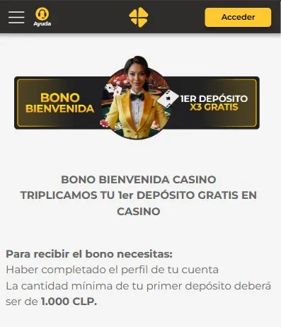 bono de casino micasino: 375.000 CLP