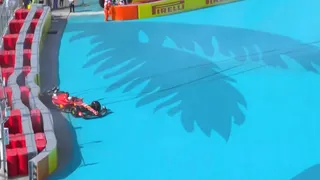 El choque de Charles Leclerc en la qualy del Gran Premio de Miami