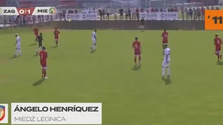 Angelo Henríquez debutó con gol y asistencia en Miedz Legnica de Polonia