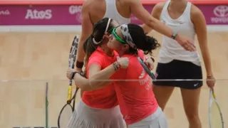 Chilenas Delgado y Pinto lograron el bronce en el squash femenino