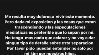 Wanda Nara confirmó que se separó de Mauro Icardi: “Es doloroso vivir este momento”
