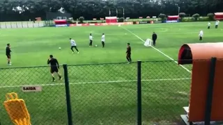 La Roja trabajó sin Arturo Vidal antes de su último partido en Copa América