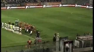 Otra mirada al pasillo de honor al plantel de Colo Colo 1991